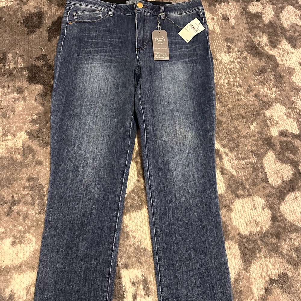 Wit & Wisdom Blue Straight Leg Jeans